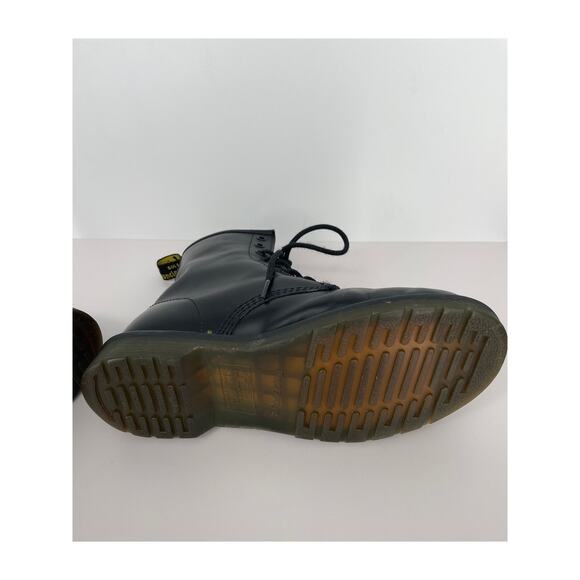 Dr. Martens 1460W Black Smooth Combat Boots Size 8 - Picture 10 of 11